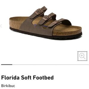 Brand: Florida soft foot bed Birkenstock Sandals. Size: 37EU. Color: Mocha